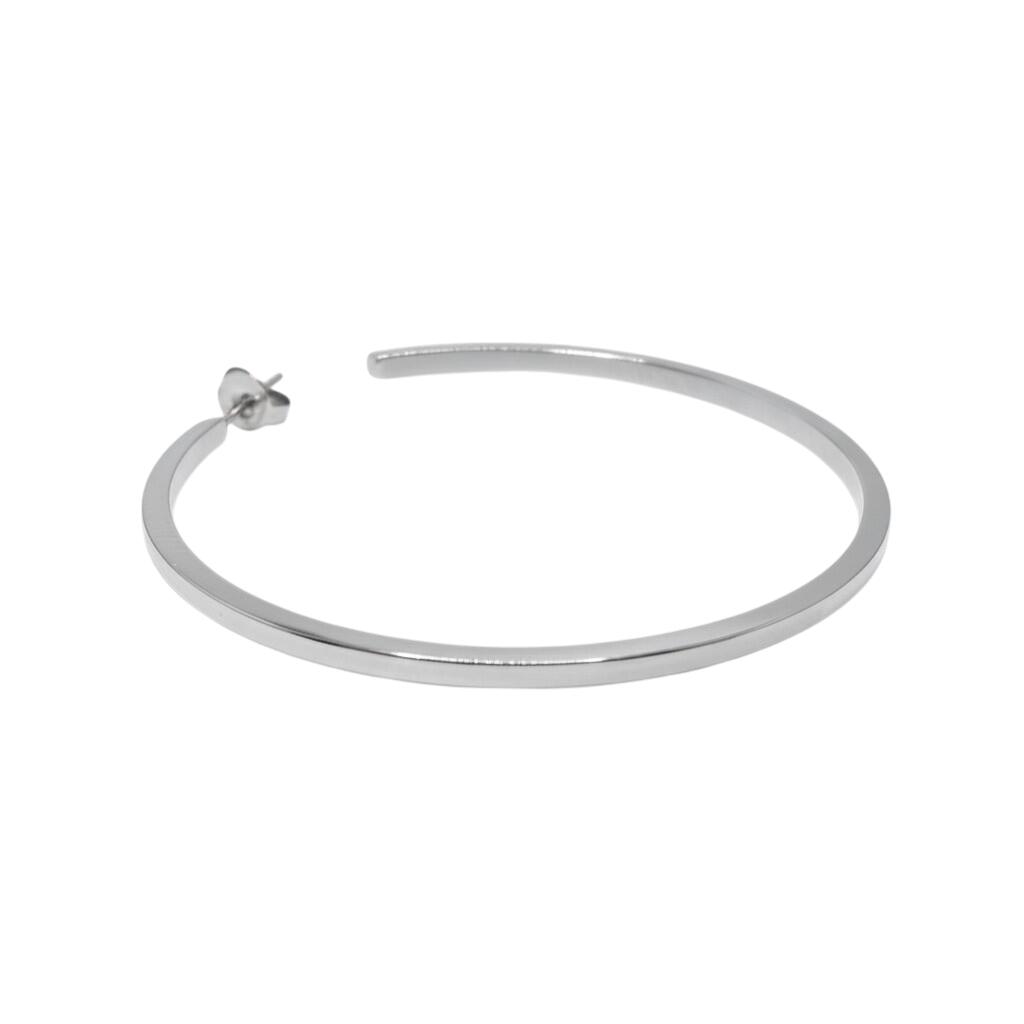 Olympia hoop, Ø2,7 cm - sølvfarvet